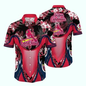 St. Louis Cardinals Floral Hawaiian Shirt – Unisex Tropical Graphic Tee