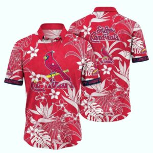 St Louis Cardinals Floral Tropical Hawaiian Shirt – Unisex Graphic Tee