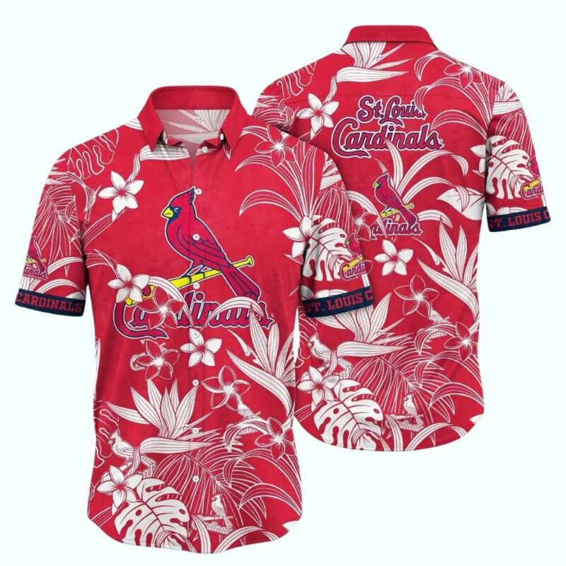 St Louis Cardinals Floral Tropical Hawaiian Shirt – Unisex Graphic Tee