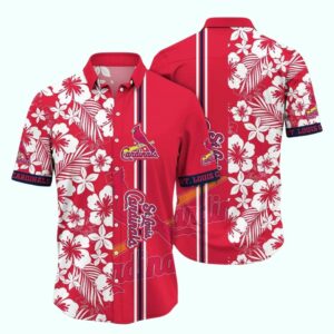 St Louis Cardinals Floral Tropical Hawaiian Shirt – Unisex Graphic Tee