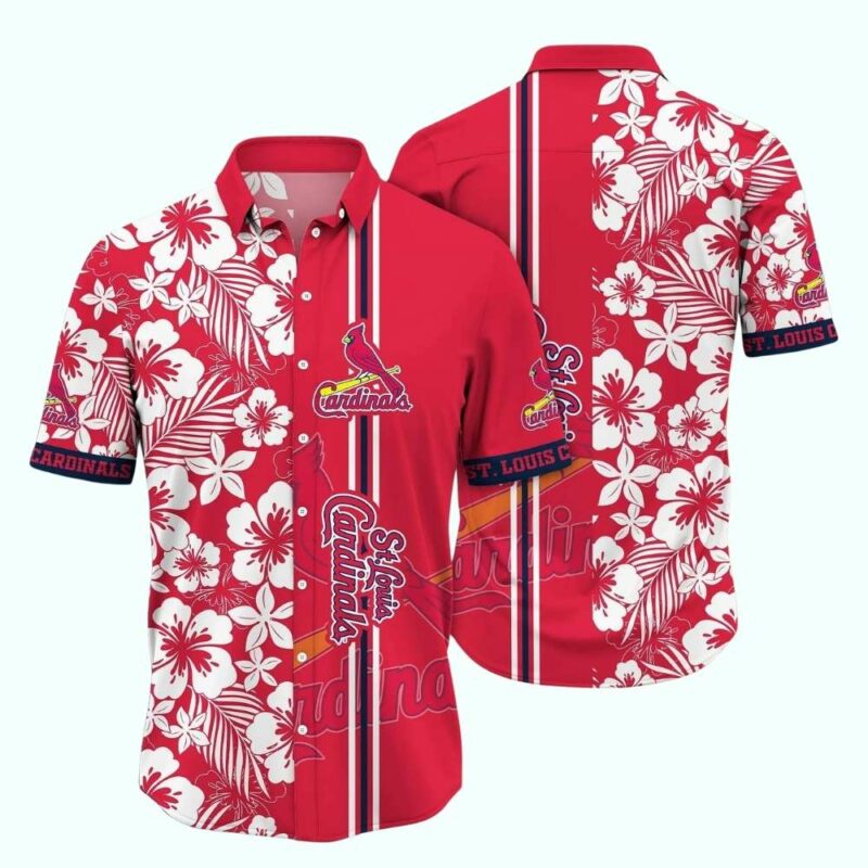 St Louis Cardinals Floral Tropical Hawaiian Shirt – Unisex Graphic Tee