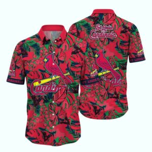 St. Louis Cardinals Floral Tropical Hawaiian Shirt – Unisex Graphic Tee