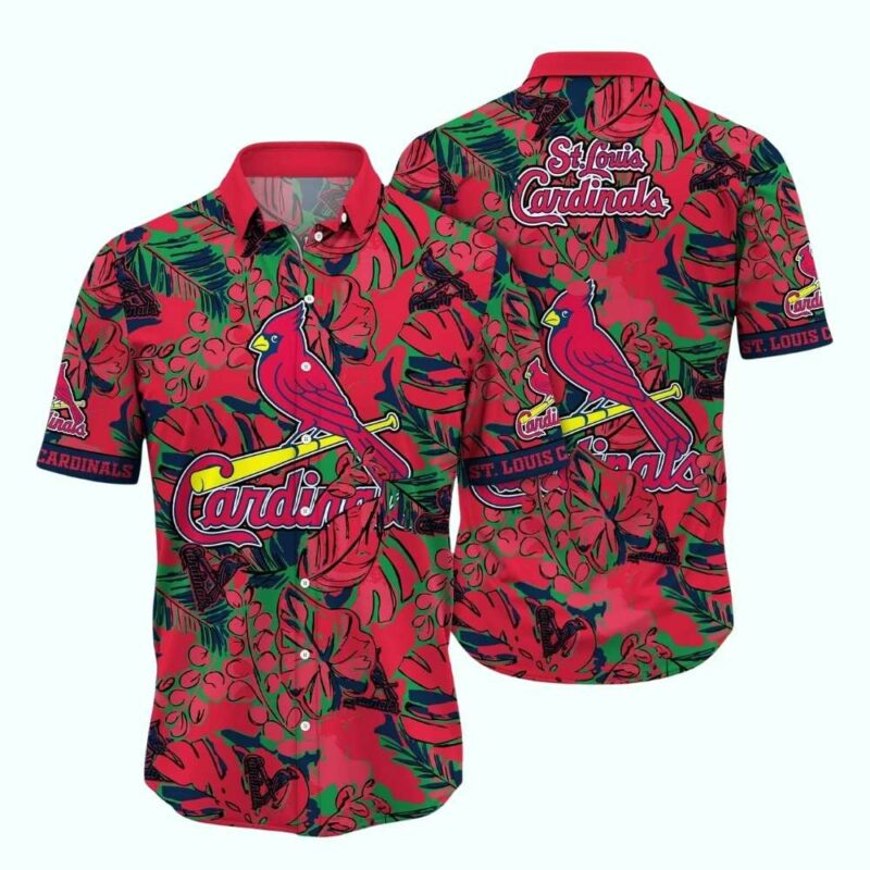 St. Louis Cardinals Floral Tropical Hawaiian Shirt – Unisex Graphic Tee