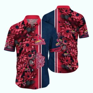 St. Louis Cardinals Floral Hawaiian Shirt – Unisex Graphic Tee