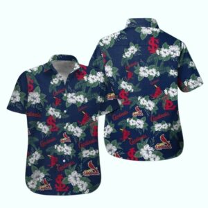 St Louis Cardinals Floral Hawaiian Shirt – Unisex Graphic Aloha Shirt
