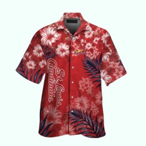 St Louis Cardinals Floral Hawaiian Shirt – Unisex Summer Vacation Tee