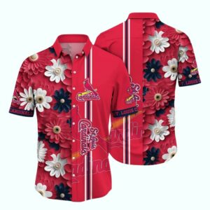 St Louis Cardinals Tropical Flower Hawaiian Shirt – Unisex Graphic Tee