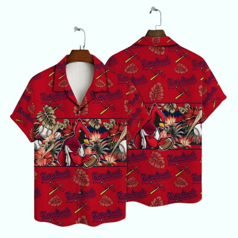 St Louis Cardinals Graphic Hawaiian Shirt – Unisex Baseball Aloha Tee