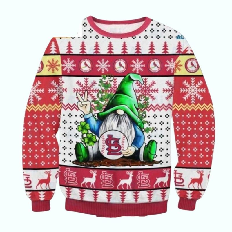 St Louis Cardinals Gnome Peace Ugly Sweater