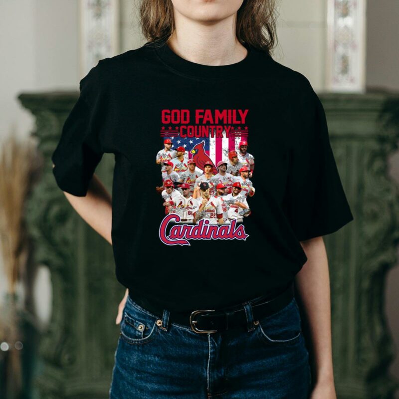 St Louis Cardinals God Family Country Graphic T-Shirt – Unisex Gift - Image 2