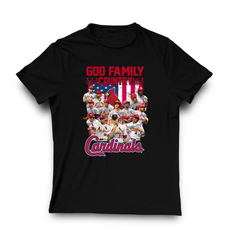 St Louis Cardinals God Family Country Graphic T-Shirt – Unisex Gift - Image 3