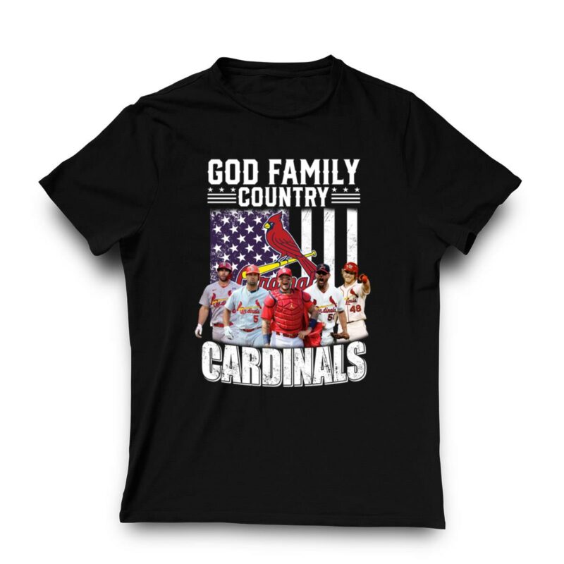 St Louis Cardinals God Family Country Graphic T-Shirt – Unisex Gift - Image 3
