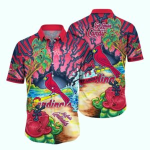 St Louis Cardinals Golden Hour Graphic Hawaiian Shirt – Unisex Aloha Tee