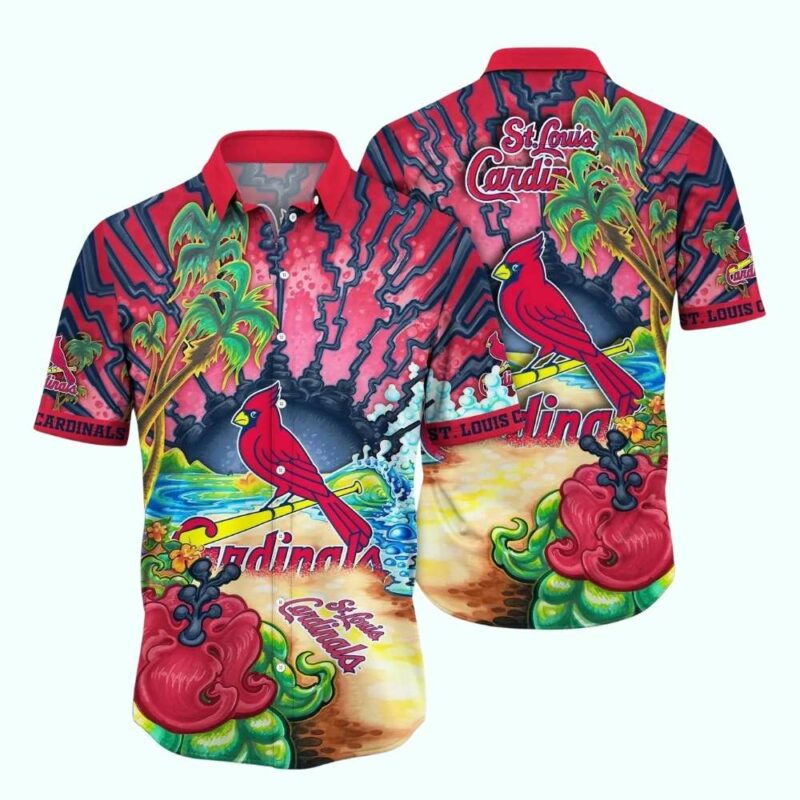 St Louis Cardinals Golden Hour Graphic Hawaiian Shirt – Unisex Aloha Tee