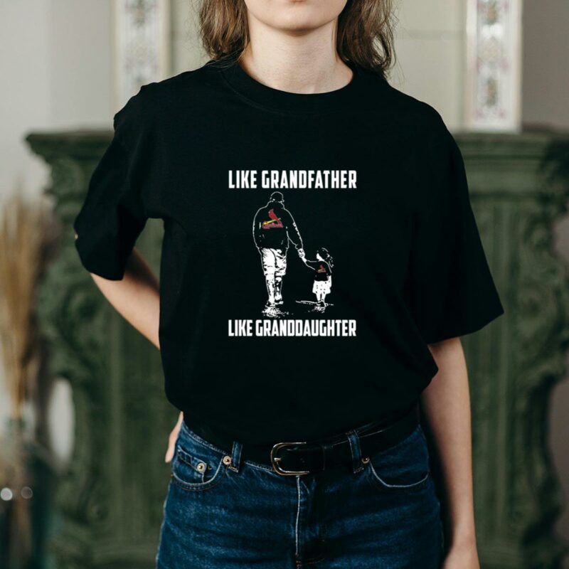 St. Louis Cardinals Grandfather & Granddaughter Graphic T-Shirt - Unisex Gift - Image 2
