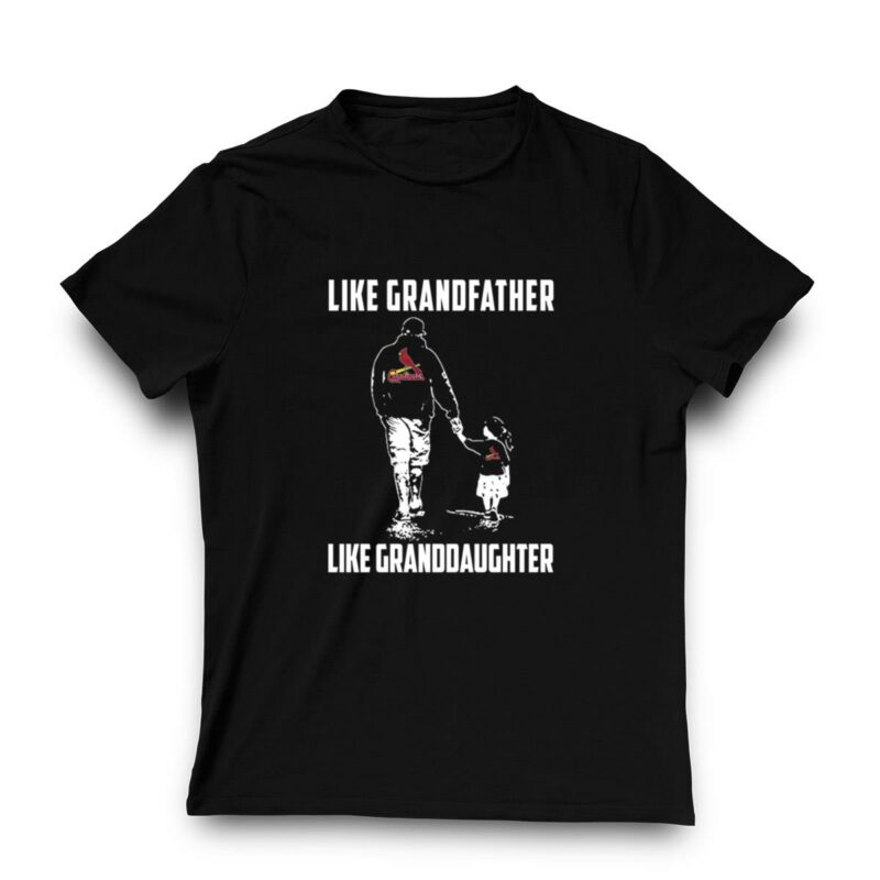 St. Louis Cardinals Grandfather & Granddaughter Graphic T-Shirt - Unisex Gift - Image 3