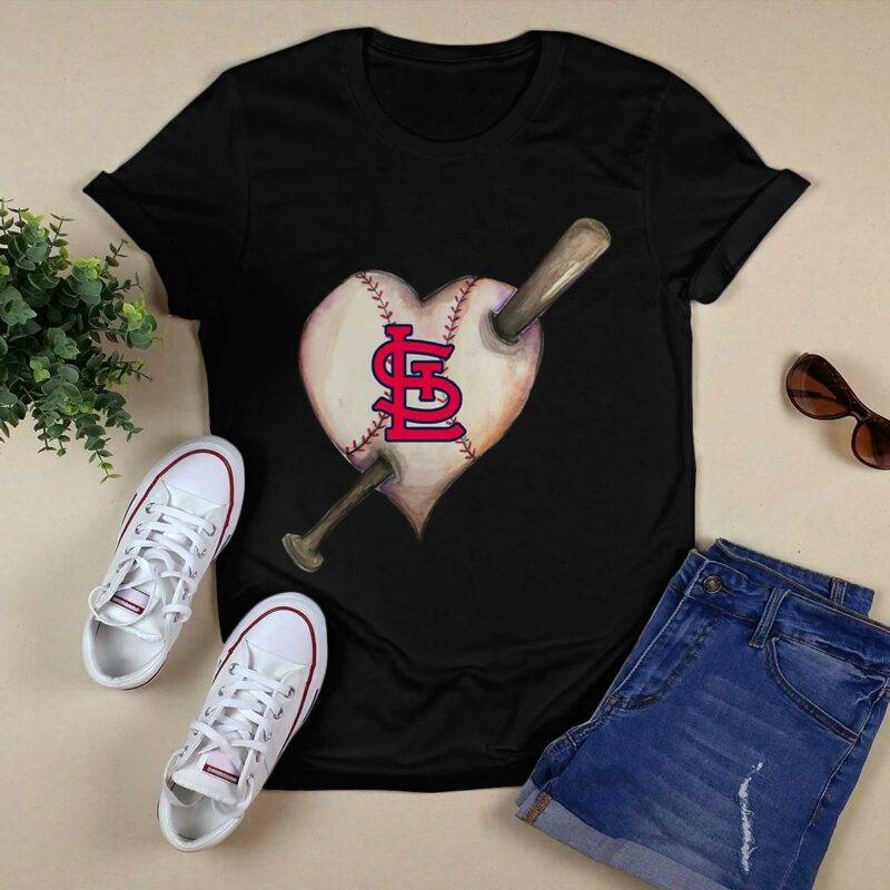 St. Louis Cardinals Heart Graphic T-Shirt – Unisex Baseball Fan Gift - Image 5