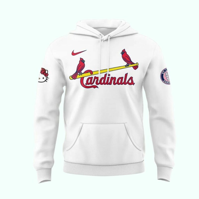 St Louis Cardinals Hello Kitty Graphic Unisex Hoodie – Printed Sweatshirt - Image 2