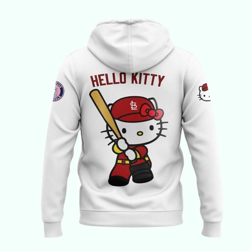 St Louis Cardinals Hello Kitty Graphic Unisex Hoodie – Printed Sweatshirt - Image 3