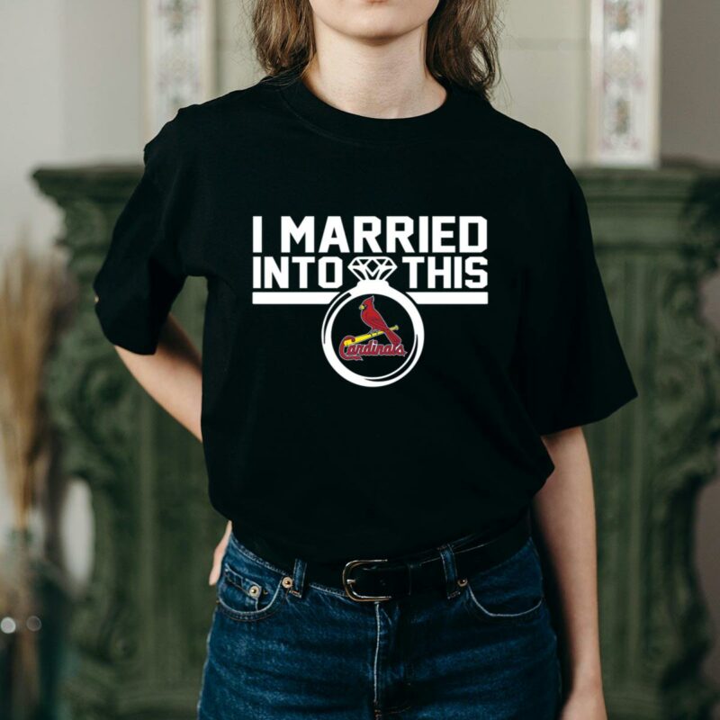 St. Louis Cardinals "I Married Into This" Unisex Graphic T-Shirt - Image 2