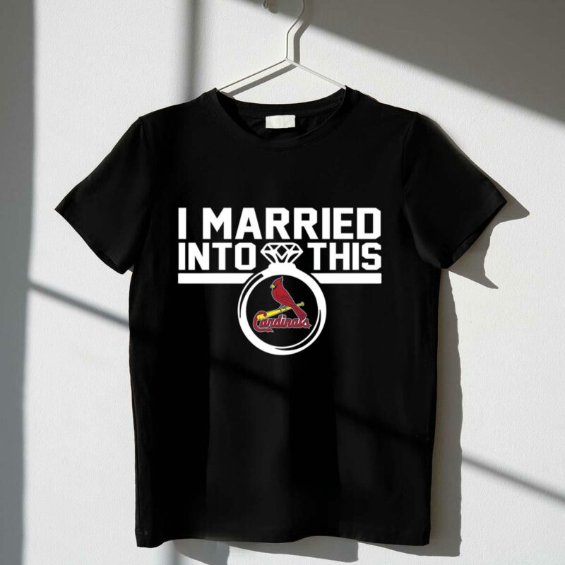 St. Louis Cardinals "I Married Into This" Unisex Graphic T-Shirt - Image 4