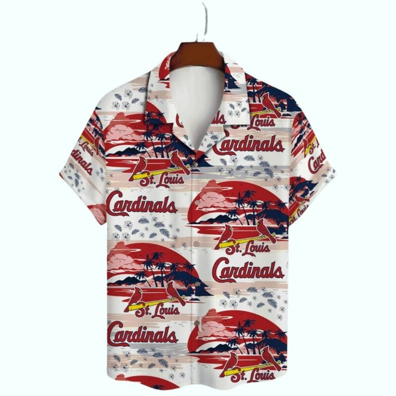 St Louis Cardinals Tropical Hawaiian Shirt – Unisex Graphic Aloha Tee - Image 2