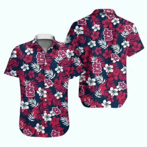 St Louis Cardinals Floral Tropical Hawaiian Shirt – Unisex Graphic Tee