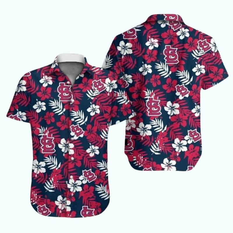 St Louis Cardinals Floral Tropical Hawaiian Shirt – Unisex Graphic Tee