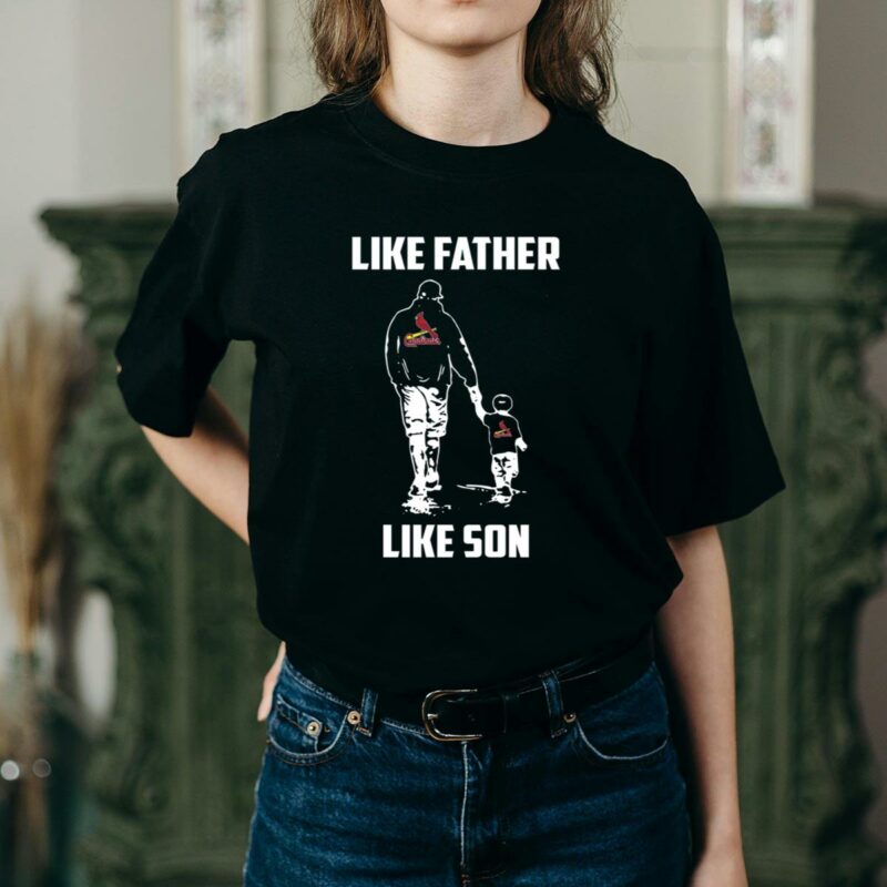 St. Louis Cardinals Like Father Like Son Graphic T-Shirt – Unisex Gift - Image 2
