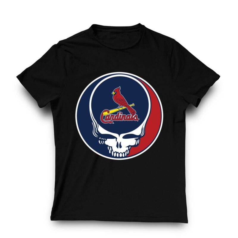 St Louis Cardinals Grateful Dead Graphic T-Shirt – Unisex Baseball Tee - Image 3