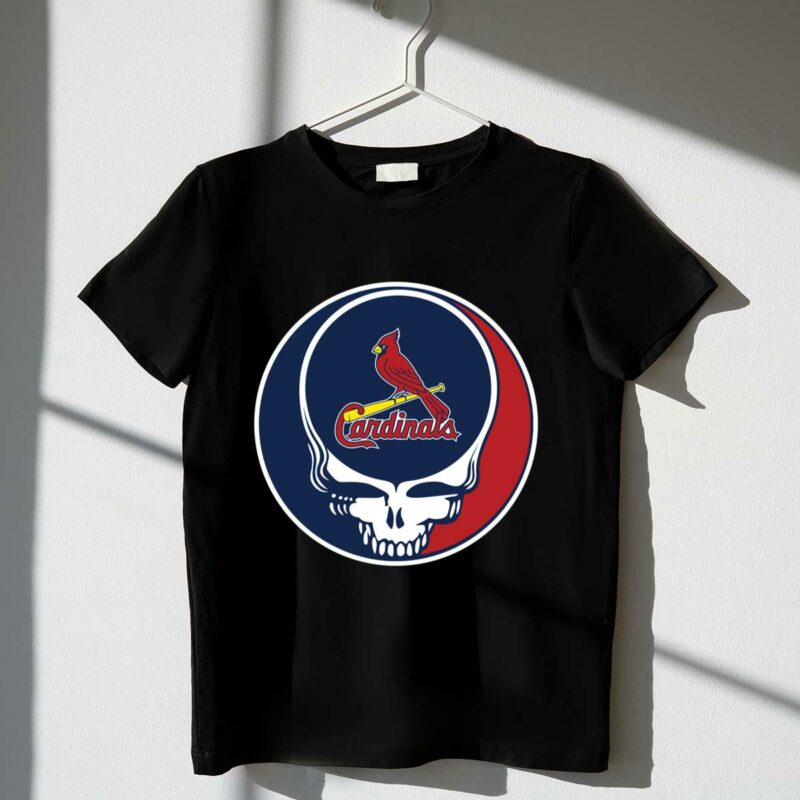 St Louis Cardinals Grateful Dead Graphic T-Shirt – Unisex Baseball Tee - Image 4