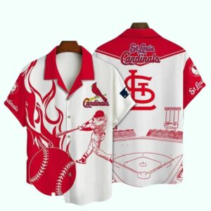 St. Louis Cardinals MLB Graphic Hawaiian Shirt – Unisex Baseball Tee