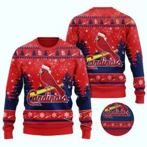 St Louis Cardinals Merry Christmas Pattern Ugly Sweater