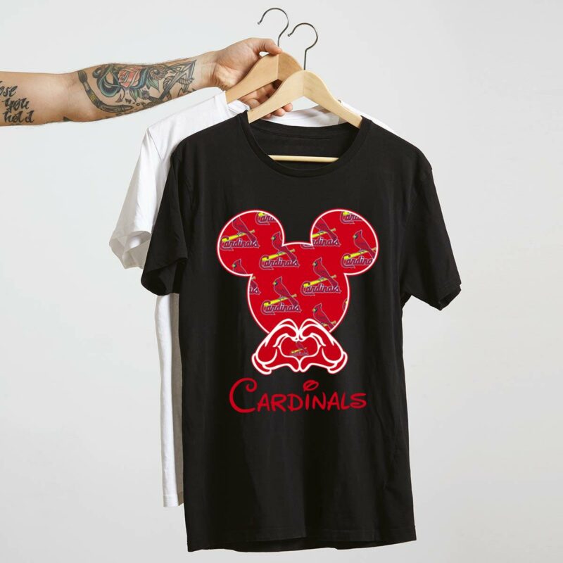 St. Louis Cardinals Mickey Mouse Graphic T-Shirt – Unisex Baseball Tee