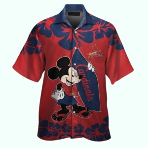 St Louis Cardinals Mickey Mouse Tropical Hawaiian Shirt – Unisex Graphic Tee