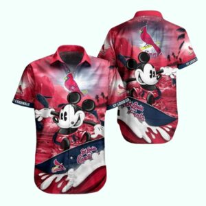 St Louis Cardinals Minnie Mouse Surf Hawaiian Graphic Unisex Shirt