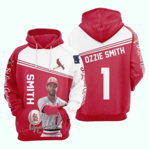 St. Louis Cardinals Ozzie Smith No. 1 Graphic Hoodie – Unisex Sweatshirt
