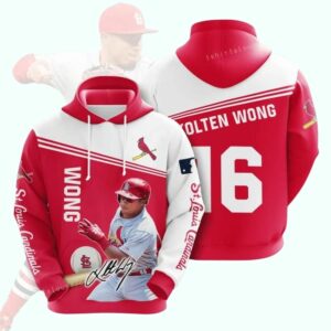 St. Louis Cardinals Kolten Wong #16 Unisex Graphic Hoodie – All Over Print