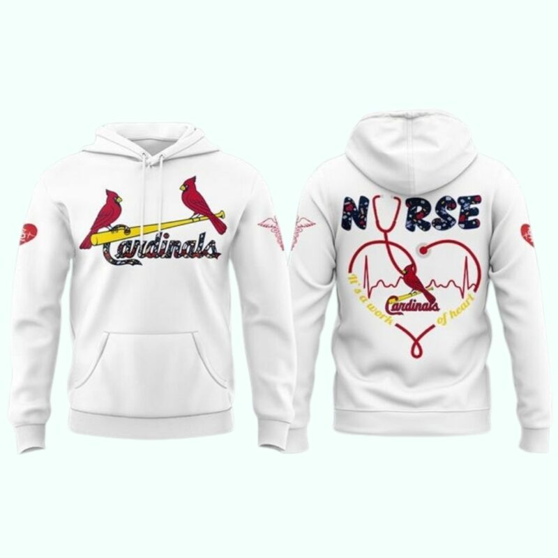 St Louis Cardinals Nurse Graphic Unisex Hoodie – All Over Print Gift