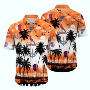 St Louis Cardinals Palm Tree Hawaiian Shirt – Unisex Graphic Aloha Tee