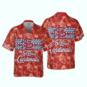 St. Louis Cardinals Floral Hawaiian Shirt – Unisex Graphic Aloha Tee