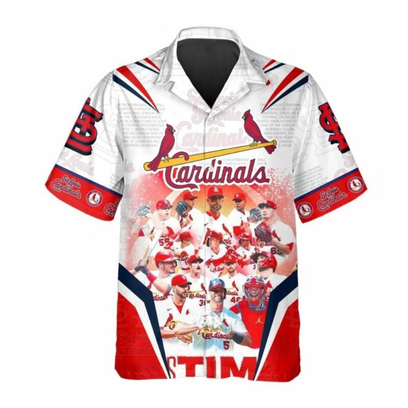 St Louis Cardinals Graphic Hawaiian Shirt – Unisex Aloha Tee Gift - Image 2