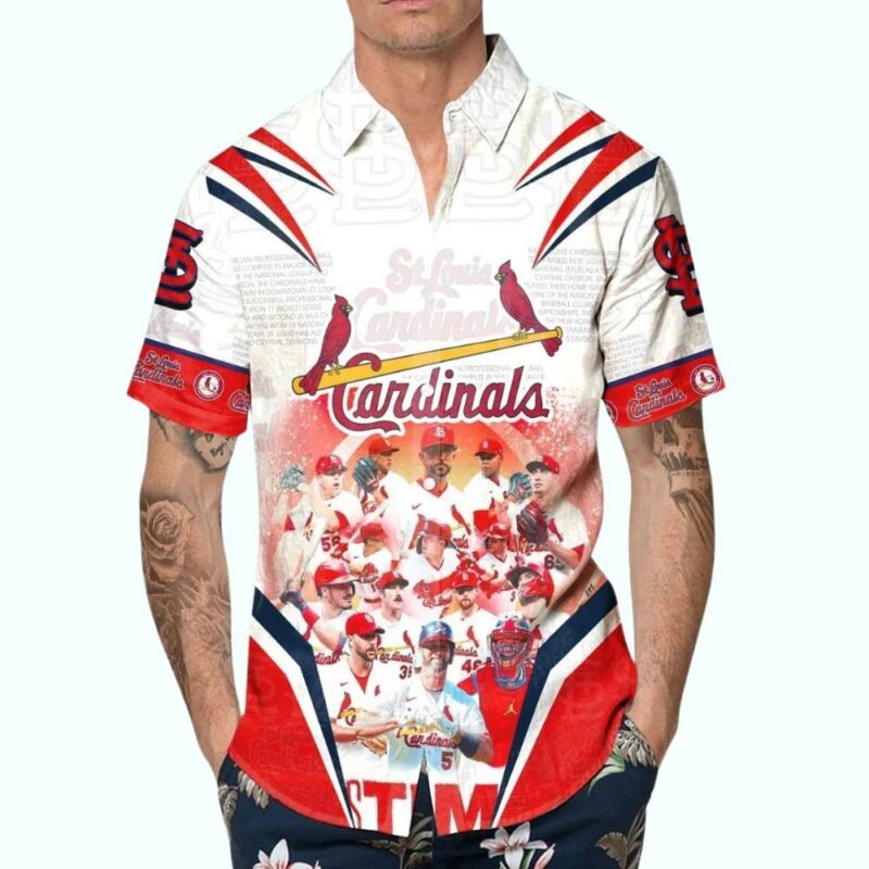 St Louis Cardinals Graphic Hawaiian Shirt – Unisex Aloha Tee Gift - Image 4