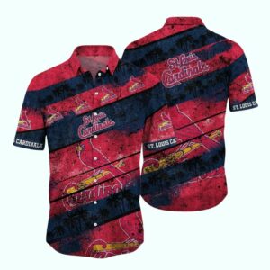 St Louis Cardinals Retro Sunset Graphic Hawaiian Shirt – Unisex Aloha Tee