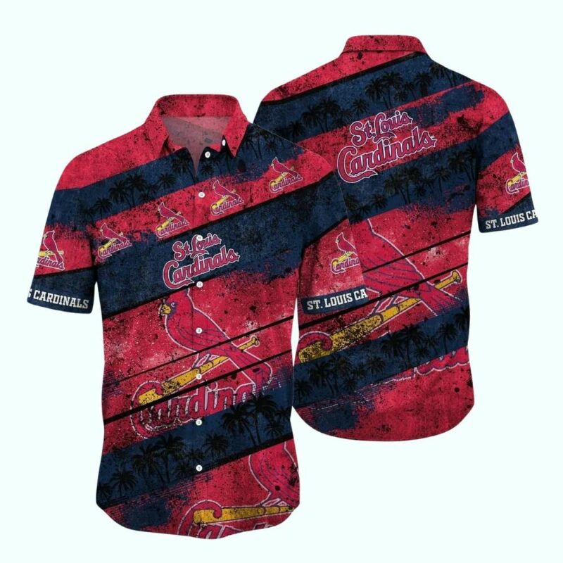 St Louis Cardinals Retro Sunset Graphic Hawaiian Shirt – Unisex Aloha Tee
