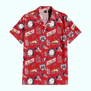 St. Louis Cardinals Scarlet Dynasty Graphic Hawaiian Shirt – Unisex Aloha Tee