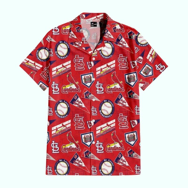 St. Louis Cardinals Scarlet Dynasty Graphic Hawaiian Shirt – Unisex Aloha Tee