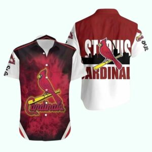 St. Louis Cardinals Fiery Smoke Graphic Hawaiian Shirt – Unisex Gift Tee