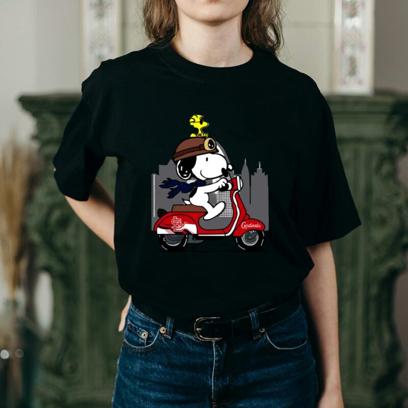 St. Louis Cardinals Snoopy Graphic T-Shirt – Unisex Baseball Tee - Image 2