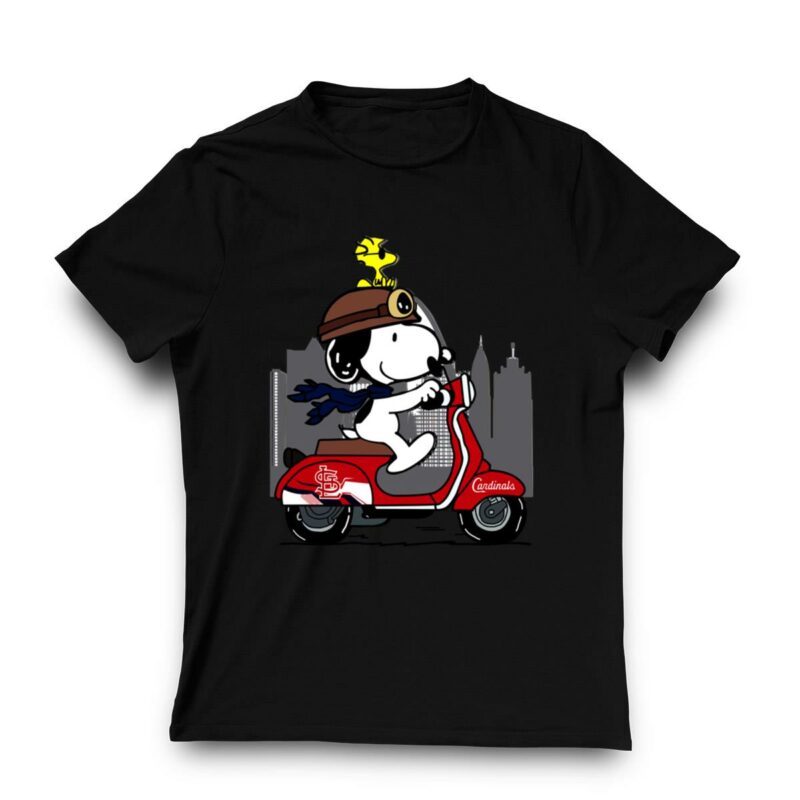 St. Louis Cardinals Snoopy Graphic T-Shirt – Unisex Baseball Tee - Image 3